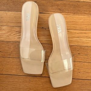 Zara clear shoes